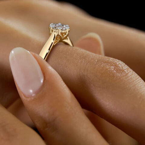 gold engagement rings for women